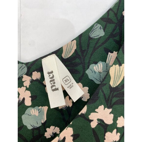 Pact Green Floral Dress - Picture 6 of 8
